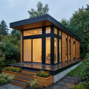 Glassline Cedar Patio Studio
