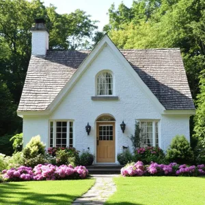 Charming White Haven in Bloom