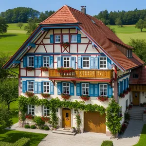 Vibrant Vistas: A Colorful Farmhouse Delight