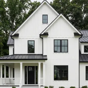 Crisp Gabled Porchside Retreat