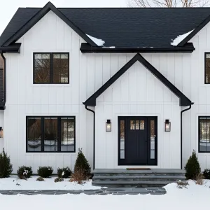 Neat Cottage with a Winter Blanket