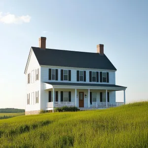 A Lone House on Rolling Greens
