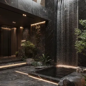 Preview of Exquisite Indoor Oasis: A Waterfall Wonder