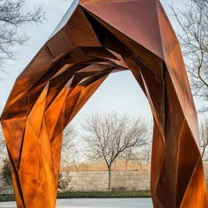 Geometric Copper Portal