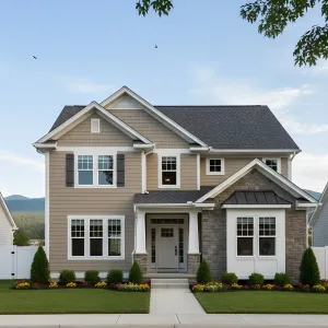 Board-and-Stone Suburban Ensemble