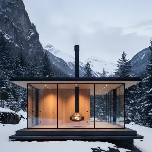 Alpine Hearth Glass Pavilion