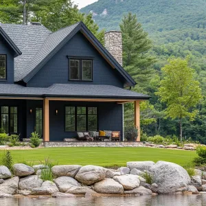 Midnight Blue Serenity: A Mountain Dream Home