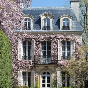 Elegant French Mansion Basks in Spring Cheer