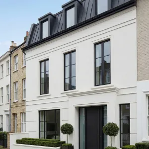 Townhouse Elegance With Stepped Black Roof