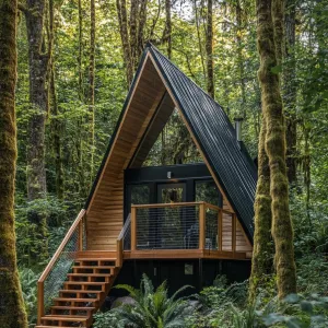 Charming Forest Retreat: The A-Frame Paradise