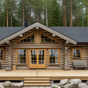 Timber Tranquility by the Finnish Forest