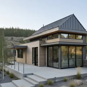 Ridge-Skirted Steel Retreat