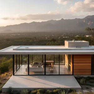 Mountain-Top Mirage: Glass and Timber Delight