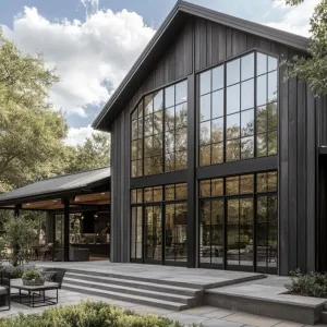 The Glassy Gable Getaway: A Modern Retreat