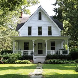 The White Gable Wonder by the Meadow