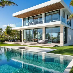 Coastal Cool: A Glassy Beachside Paradise