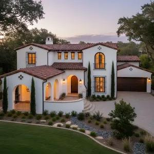 Sunset-Tiled Hacienda Serenity