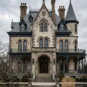 Victorian Gothic Towered Family Residence
