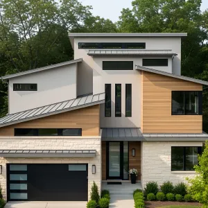 Sophisticated Stack with a Timber Touch