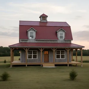 Red-Roof Porchline Gambrel