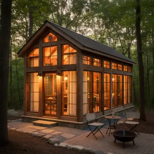 Sunlit Timberglass Garden House