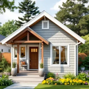 Cozy Gray Cottage with Picture-Perfect Curb Appeal