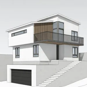 Hillside Perch Wraparound Balcony Home