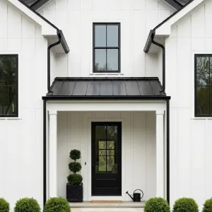Black Trim Gabled Homefront Charm