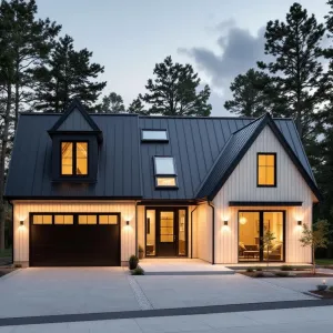 Midnight Marvel: A Nordic Cottage in Shadows