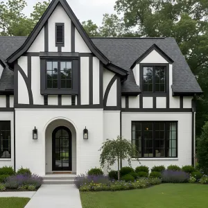Monochrome Tudor With Arched Welcome
