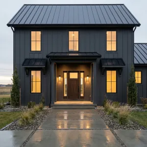 Midnight Board And Batten Farmhouse