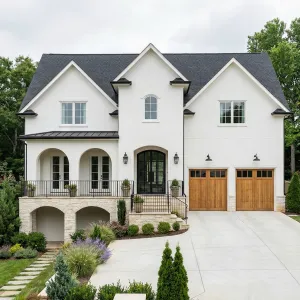 Elegant Terrace Front Stucco Manor