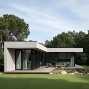 Sylvan L-Frame Concrete Pavilion