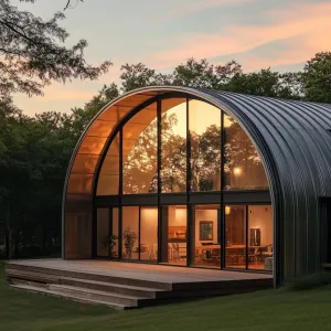 Chic Curve Haven at Dusk