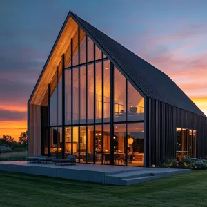 Triangular Dreamscape at Dusk