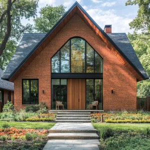 Preview of Gabled Glory With a Touch of Brick Charm