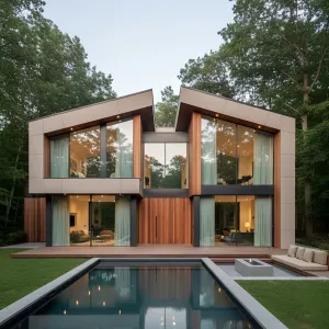 The Timber Temple Among Trees