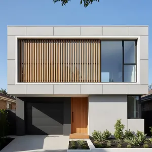 Slat-Framed Concrete Urban Nest