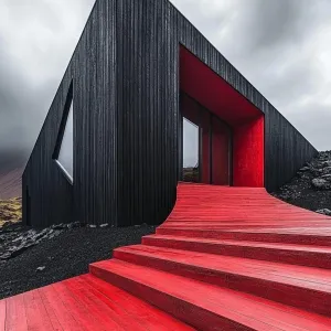 Ebony Contrast: A Sizzling Pathway Delight