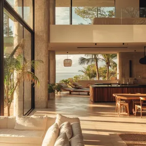 Minimalist Open-plan Living Space