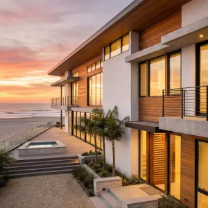Warm Timber Surfside Panorama Home