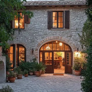 Preview of Cozy Stone Haven with Lantern Glow