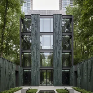 Rugged Elegance: The Stone Facade Tango