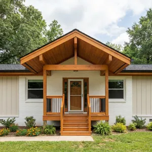 Honey Cedar Porch Cottage Revival