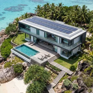Solar Horizon Cliffside Beach House