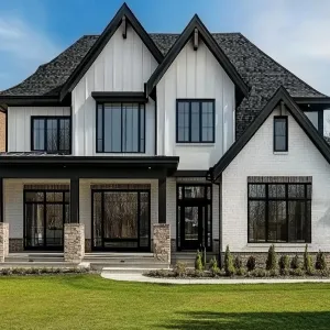 Gabled House with a Dash of Panache