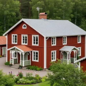 Rustic Red Retreat in Verdant Sweden