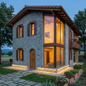 Twilight Hearth With Glazed Corner