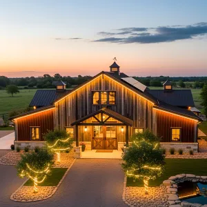 Glowing Sunset Retreat: A LED Wonderland
