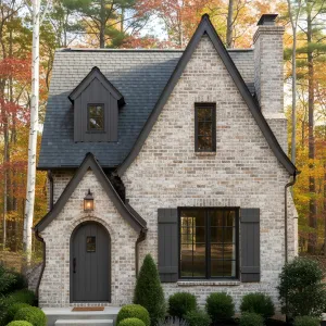 Charcoal Accents Tudor Cottage